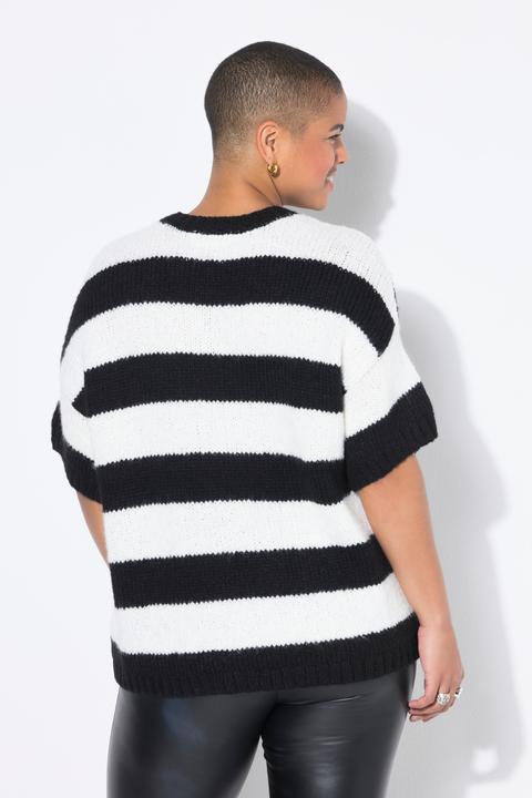 Produktbild Studio Untold Pullover, Oversize Shape, Streifen, Halbarm (54)