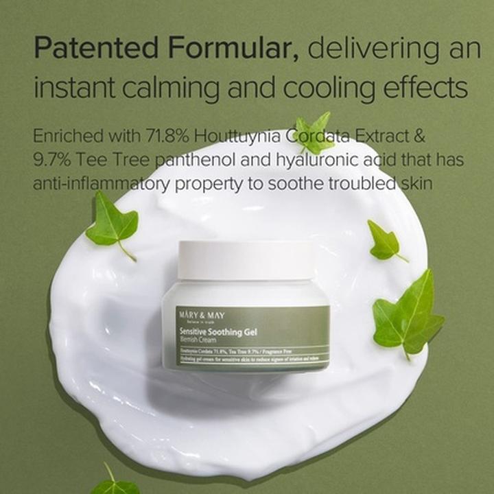 Actual product image Mary&May MARY & MAY - Soothing Face Cream Sensitive Soothing Gel (Cream) 70 g