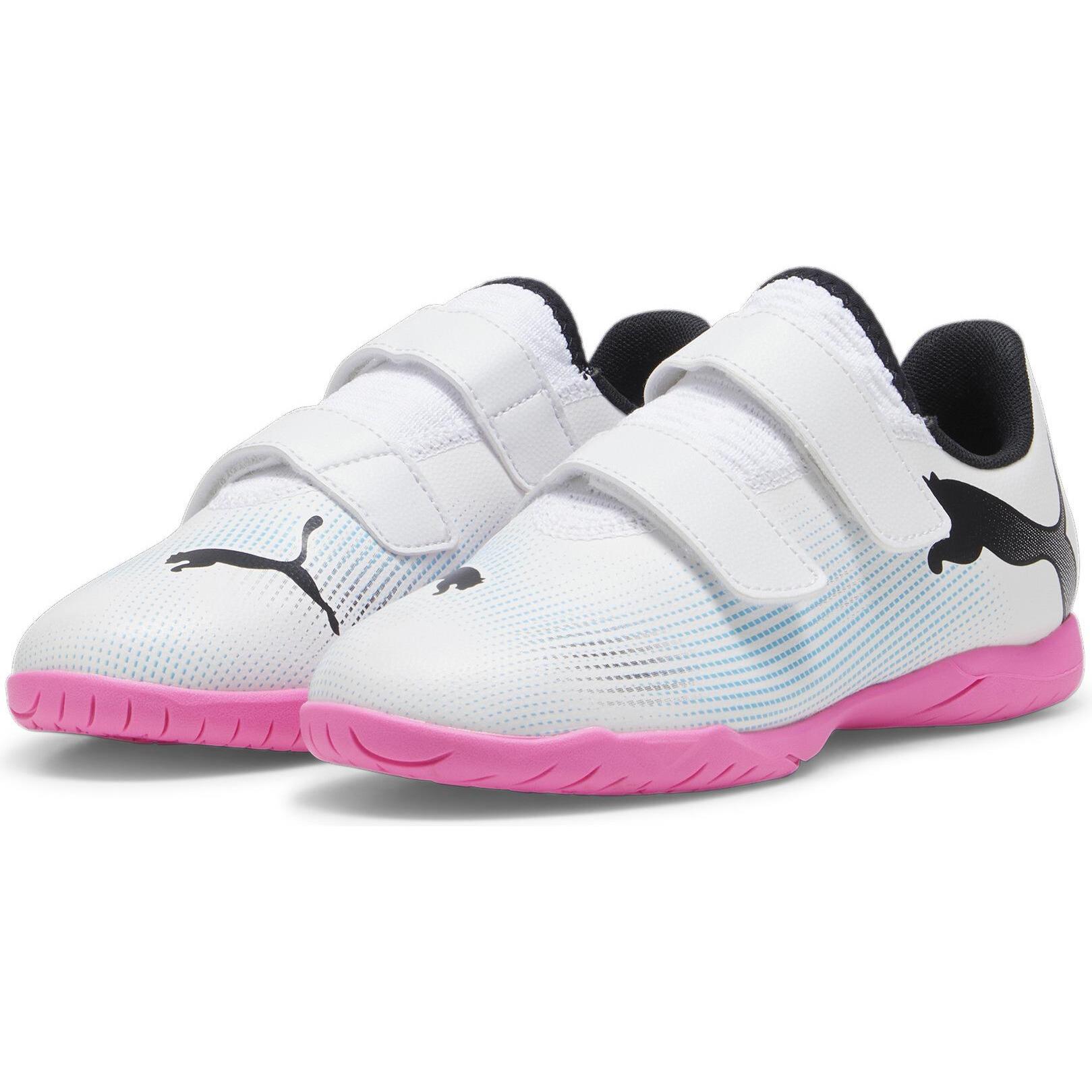 Puma, Jungen, Fussballschuhe, Future 7 Play It V Jr (35.5), Weiss