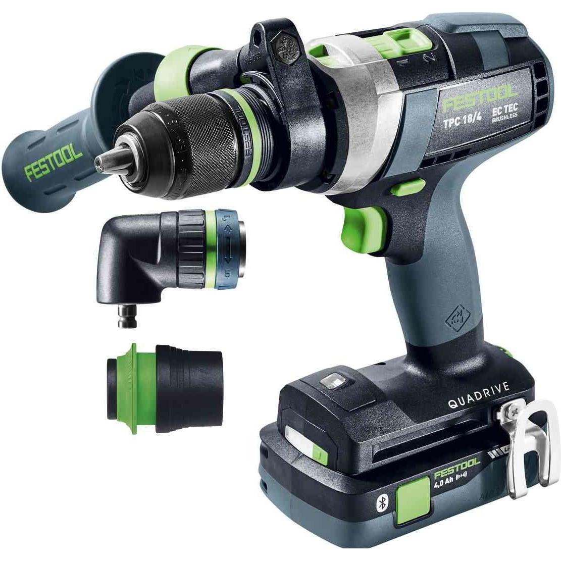 Festool, Bohrmaschine + Akkuschrauber, Akku-Schlagbohrschrauber TPC 18/4 5,2/4,0 I-Set (Akkubetrieb)