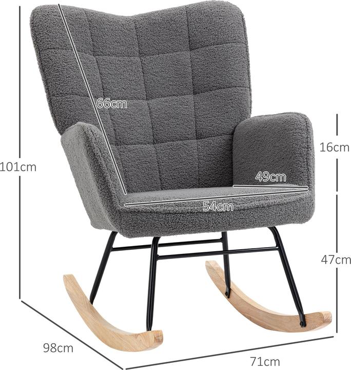 Immagine prodotto Homcom Sedia a dondolo