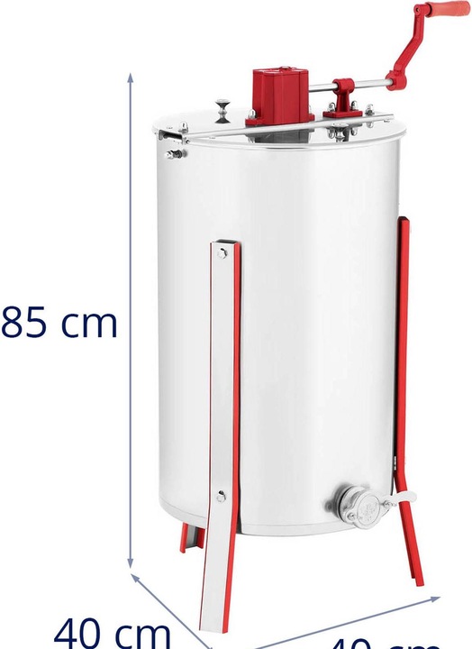 Actual product image Wiesenfield Honey Extractor - tangential - hand-powered - 3 frames
