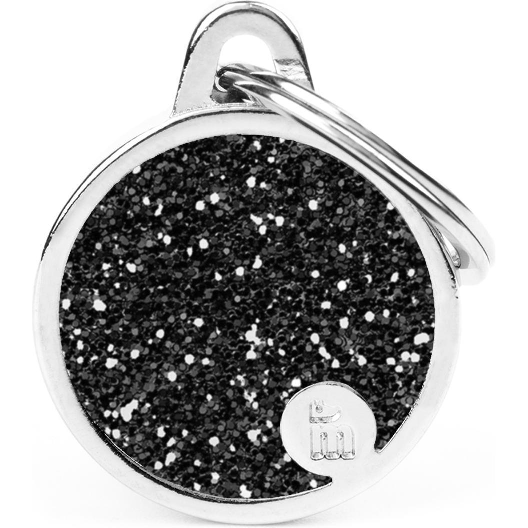 Myfamily MyFa tegn shine, cirkel lille, sort (Cane), Collare + Guinzaglio