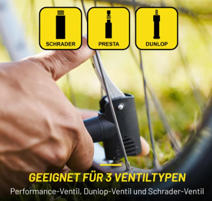 Immagine prodotto Dunlop Pompa da pavimento per bicicletta nera/rossa