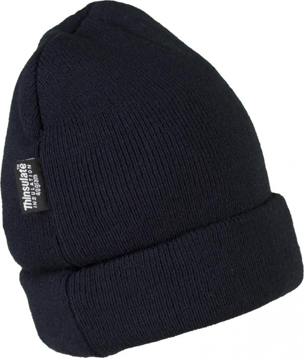 Actual product image Planam Thinsulate hat with turn-up navy universal size universal size (One size)