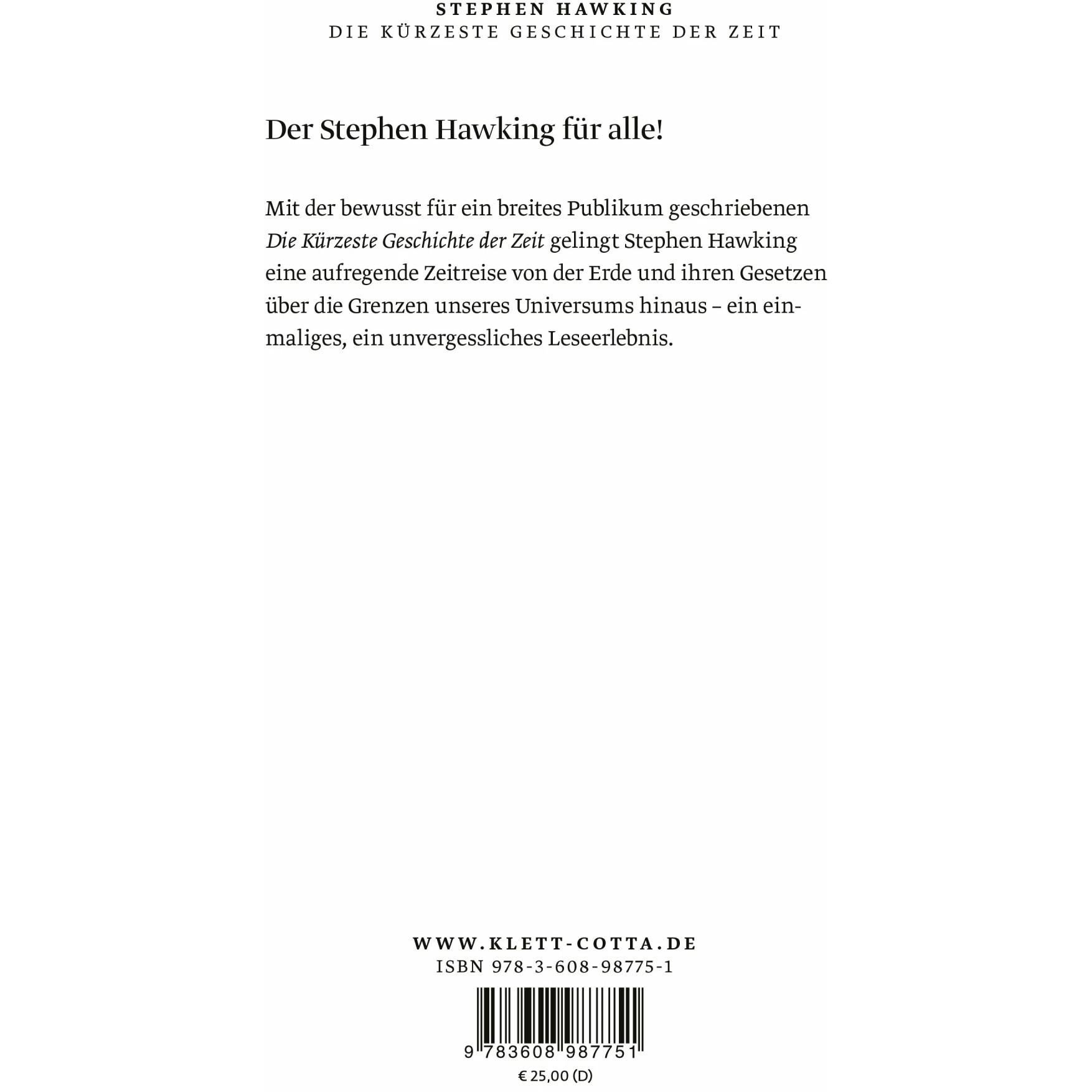 Die kürzeste Geschichte der Zeit, Sachbücher von Stephen Hawking, Leonard Mlodinow