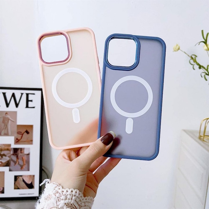 Immagine prodotto Hurtel Custodia magnetica colorata opaca per iPhone 15 Pro Max - Borgogna (Apple iPhone 15 Pro Max)