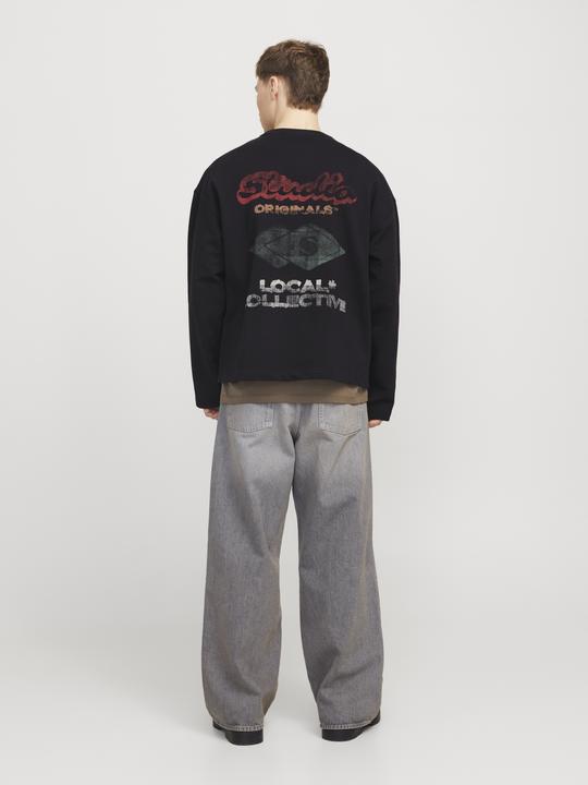 Actual product image Jack & Jones Jorretiro Back Sweat Crew Neck Se25 Ln (S)