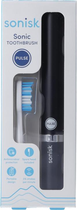Actual product image Sonisk Sonic toothbrush black