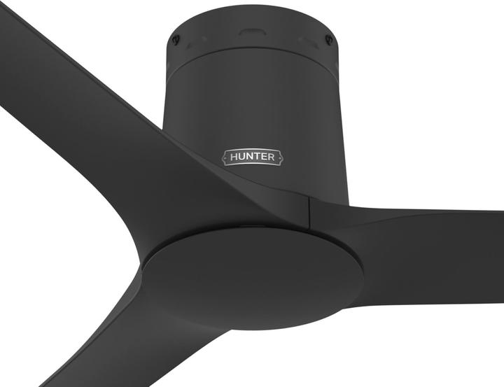 Produktbild Hunter Fans Deckenventilator Athens LP Schwarz mit Fernbedienung (43.70 dB)