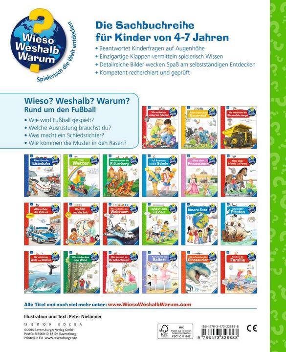 Actual product image Ravensburger Rund um den Fussball (German, Peter Nieländer, 2014)