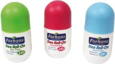 Image du produit Uragme Forhans Cosmetic Roll-on Sensitive Vitamin E 50ml (Lotion pour le corps, 50 ml)