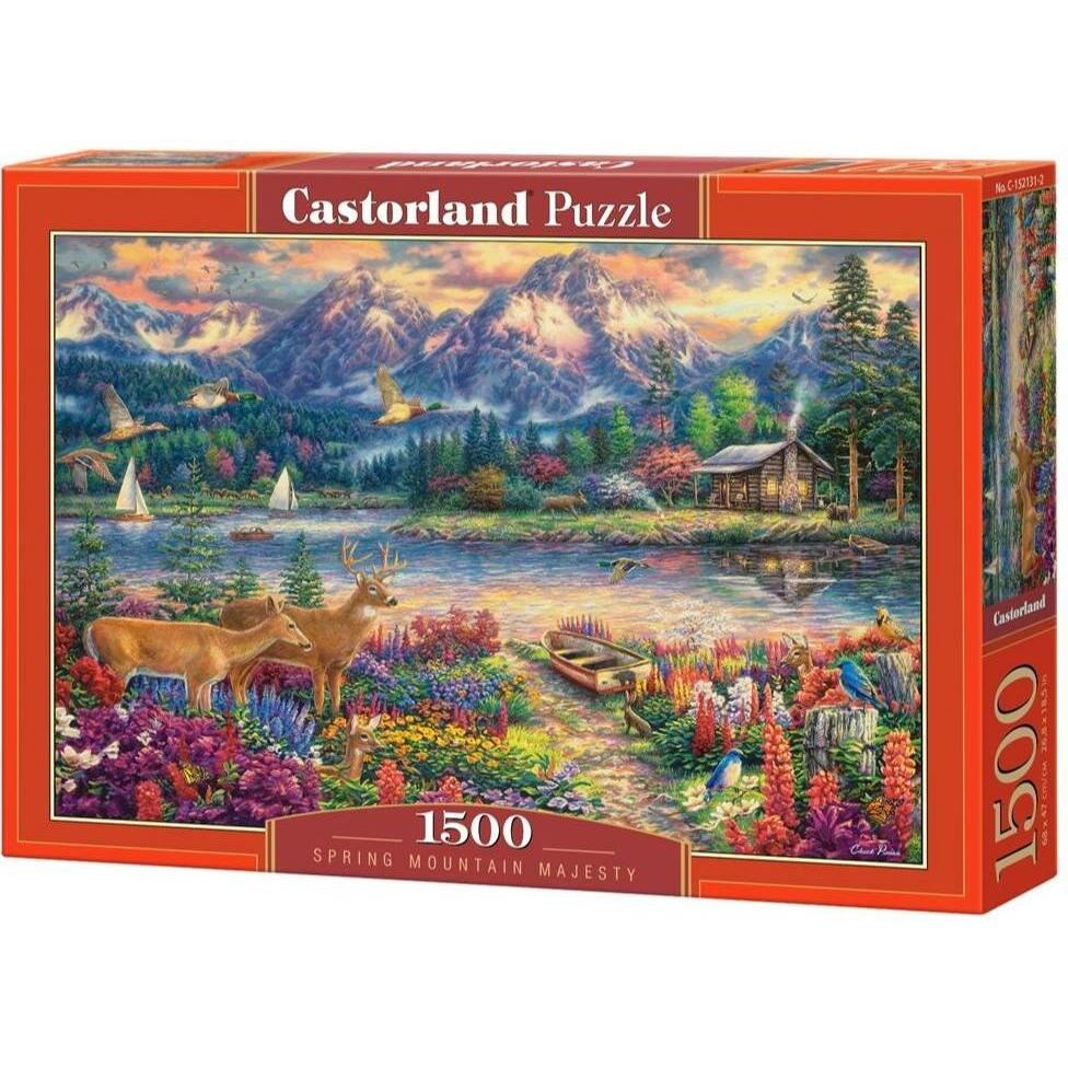 Castorland Puzzle da 1500 Pezzi - Maestosità della Montagna Primaverile (1500 Teile)