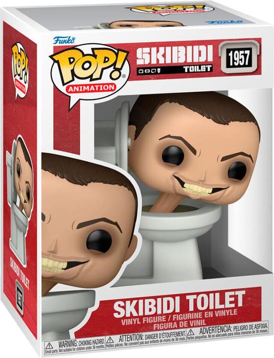 Actual product image Funko Skibidi Toilet POP! Rocks Vinyl Figur Skibidi Toilet 9 cm