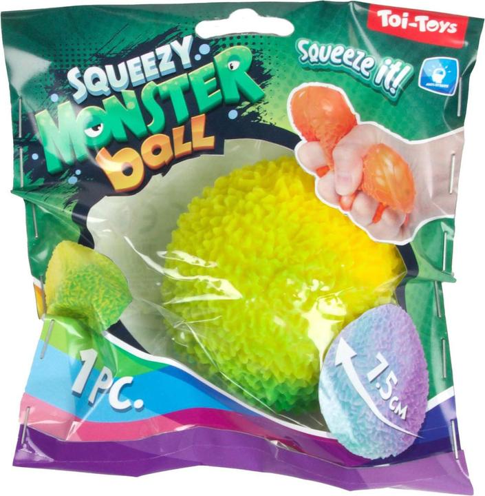 Actual product image Toi-Toys Lustiger Quetschball aus Moos, gefüllt mit Schaumstoff, 8 cm