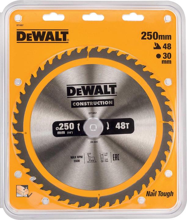 Immagine prodotto DeWalt Lama per sega circolare da costruzione