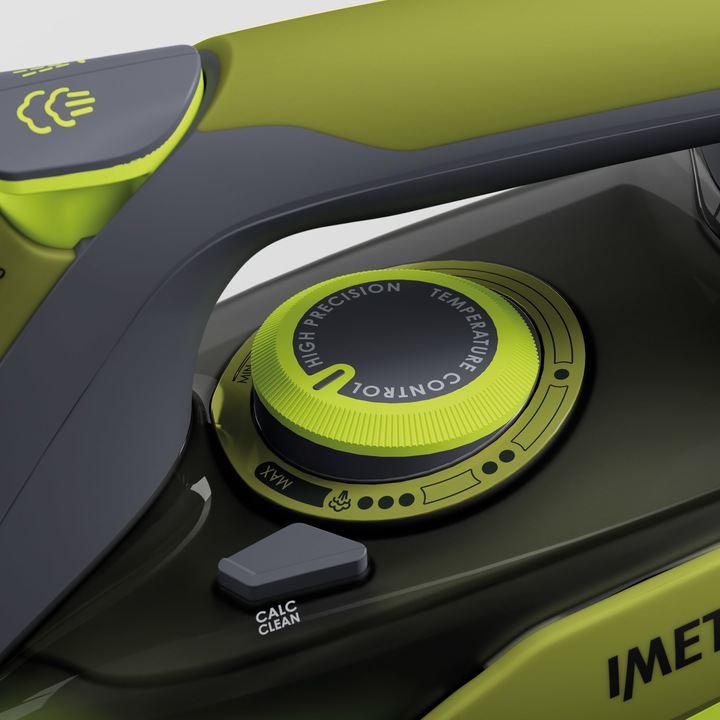 Produktbild Imetec Eco Perfect Trocken- und Dampfbügeleisen Pro Keramiksohle 2400 W Grün, Grau (2400 W)