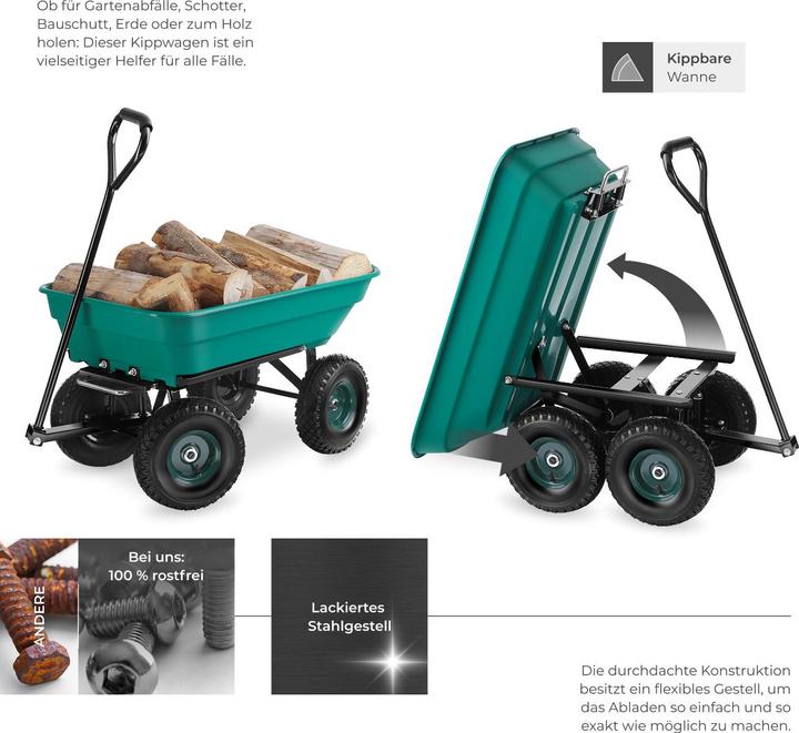 Produktbild tectake Handwagen Cubbi 52l