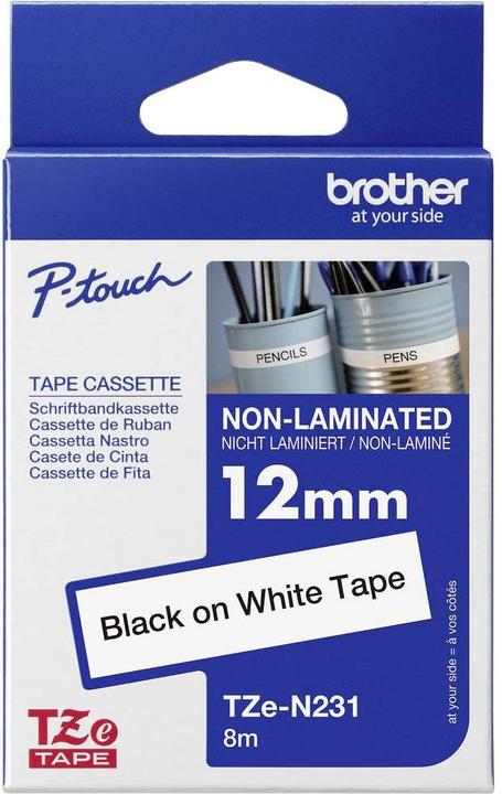 Actual product image Brother Tze-N231 (1.20 cm, Black)