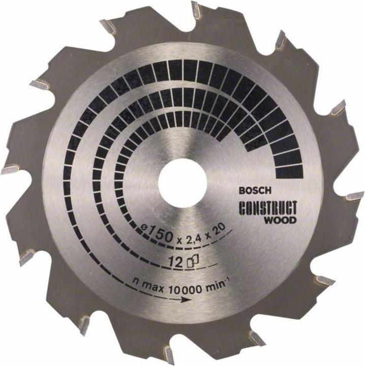 Actual product image Bosch Professional Zubehör PRO Construct Wood circular saw blade, 150 x 2.4 x 20 mm