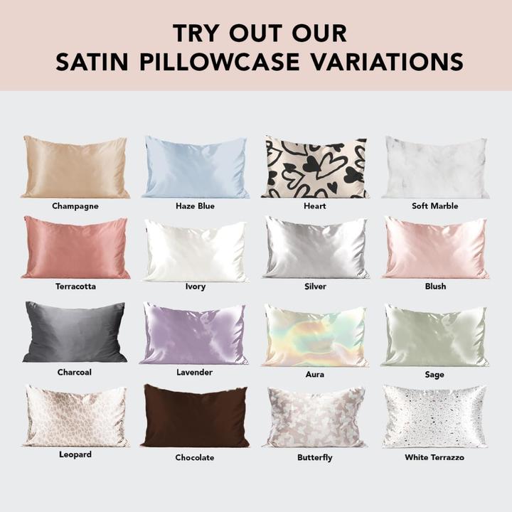 Actual product image Kitsch Satin pillowcase (Pillowcase, 66 x 33 cm)