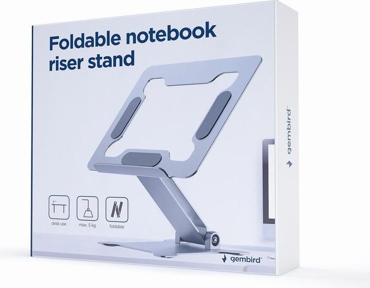 Produktbild Gembird Składana podstawka pod notebooka srebrna