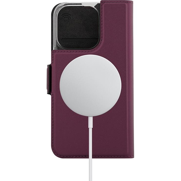 Thumbnail - Wave BookCase -suojakotelo, MagSafe-yhteensopiva, iPhone 15 Pro, smoky sangria (Apple iPhone 15 Pro), Smartphone Hülle, ...