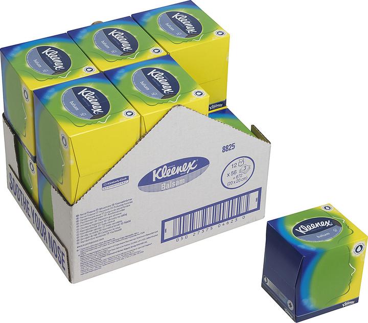 Actual product image Kimberly-Clark KLEENEX Facial Tissue Cube White