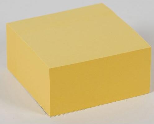 Actual product image Office Depot Sticky notes cube 76 mm x 76 mm yellow (76 x 76 mm)