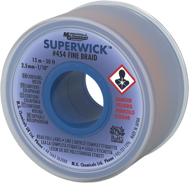 Produktbild Super Wick MG Chemicals SUPERWICK 454 Entlötlitze, 2.5mm x 15m