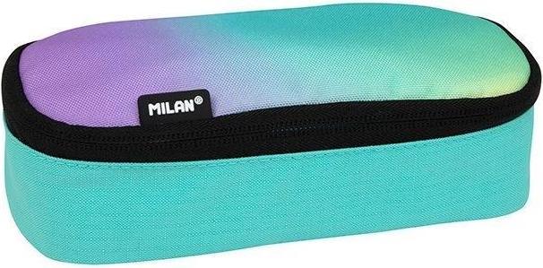 Oval pencil case in sunset turquoise