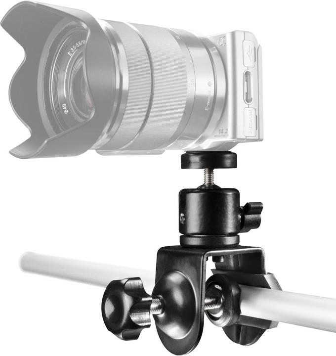 Actual product image Walimex Pipe clamp with ball head (Stand holder)