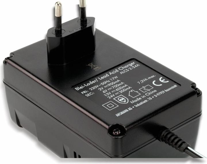 Image du produit Ansmann 220V Ladegerät für 12V Akku (24V, 6V, 12V, 24 A)