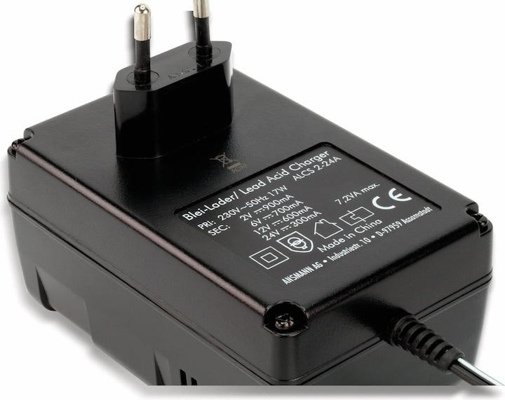 Image du produit Ansmann 220V Ladegerät für 12V Akku (24V, 6V, 12V, 24 A)