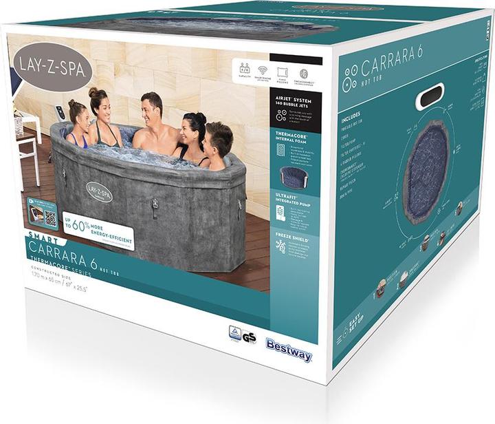 Immagine prodotto Bestway Whirlpool Layz-Spa Carrara (6 Persone)