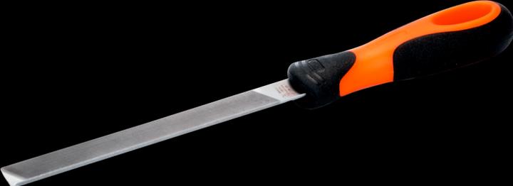 Actual product image Bahco ERGO mill saw file with 2-component handle and a round edge, bastard cut 150 mm (Slash 1, 150 mm)