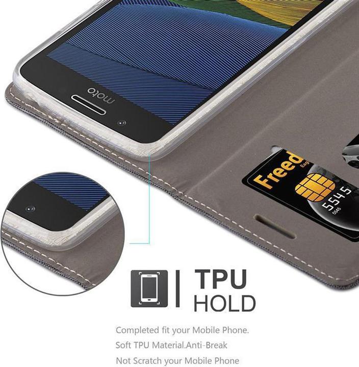 Produktbild Cadorabo Book Jeans Optik Cover (Motorola Moto G5 Plus)