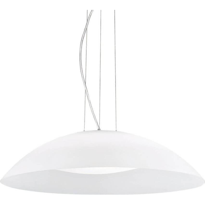 Ideal lux, Pendelleuchte, LENA Pendelleuchte E27 3-fach ⌀640mm dimmbar Weiss 035727 (E27)