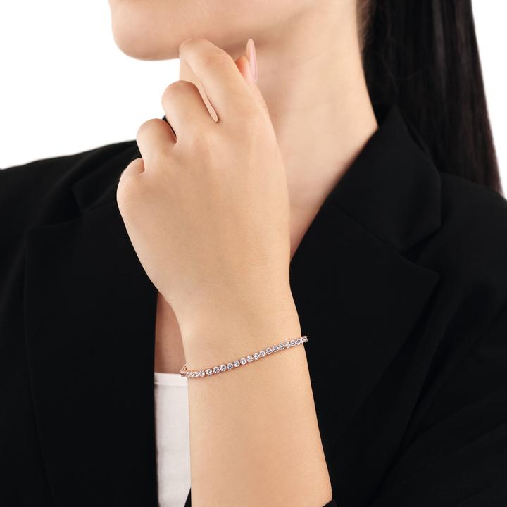 Immagine prodotto Amor Armschmuck für Damen, 925 Sterling Silber, Zirkonia synth. (19 cm, Argento 925)