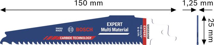 Image du produit Bosch Professional Zubehör EXPERT S959XHM Multi Material Säbelsägeblatt, 10-tlg.