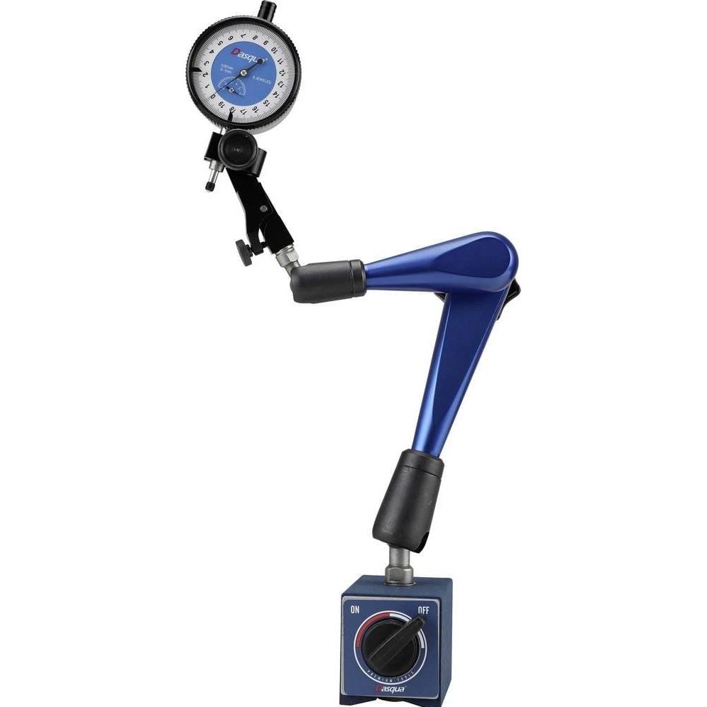 Dasqua, Messlehre, asqua Power-Magnetfuss mit verstärkter Verriegelungs- und Klemmkraft, 100 kg Magnetkraft und 415 mm