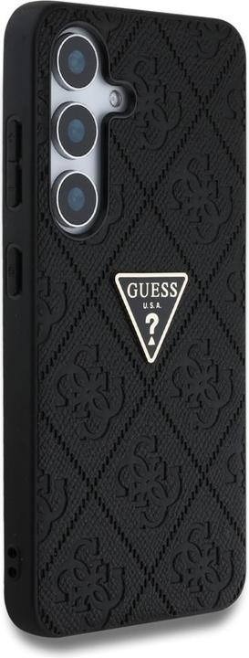 Image du produit Guess Hot Stamp 4G Pattern Triangle Metal Logo case for Samsung Galaxy S25 - black (Samsung Galaxy S25)