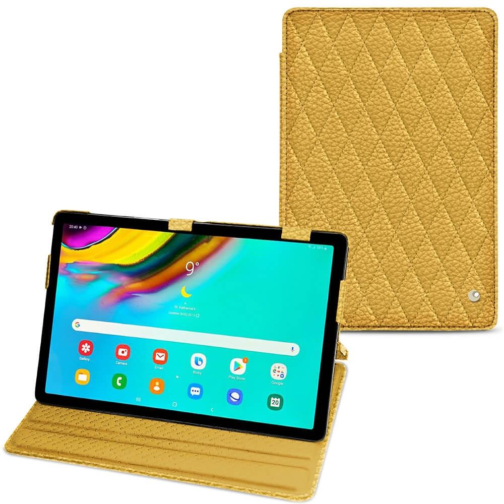 Thumbnail - Noreve Lederschutzhülle horizontal (Galaxy Tab S5e), Tablet Hülle, Orange