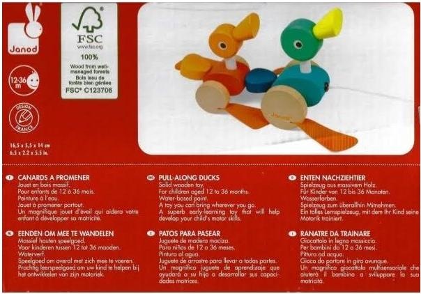 Actual product image Janod Duck family