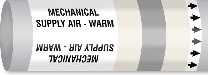 Produktbild Brady B-7541, ISO 14726 IMO Rohrmarkierer - Mechanical supply air - warm (erwärmte Luft oberhalb d