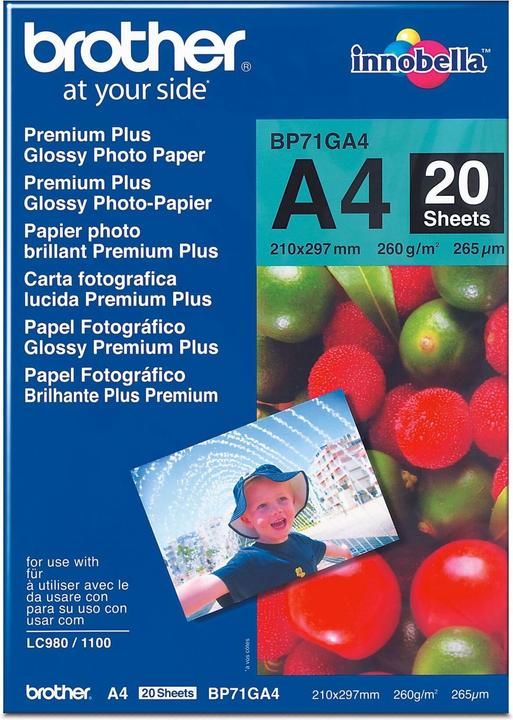 Actual product image Brother Bp-71ga4 (260 g/m², A4, 20 x)