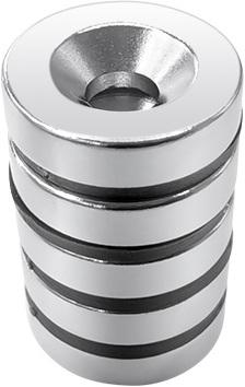 Image du produit Rs Pro Aimant néodyme, 6mm x 5mm, L. 20mm