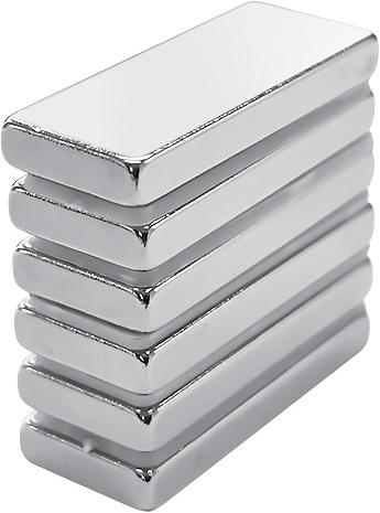 Actual product image RS PRO Neodymium magnet, block, 10mm x 3mm, L. 25mm