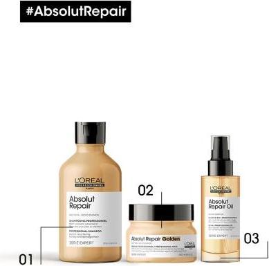 Actual product image L'Oréal Professionnel Série Expert Absolut Repair - Golden Masque Gold Quinoa + Protein (250 ml)