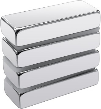 Actual product image Rs Pro Neodymium magnet, block, 10mm x 5mm, L. 25mm